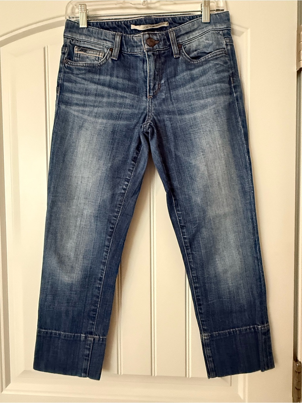 Joe’s Jeans Socialite Kicker Cropped Denim Jeans WA 1945 Paltrow Wash Size 26